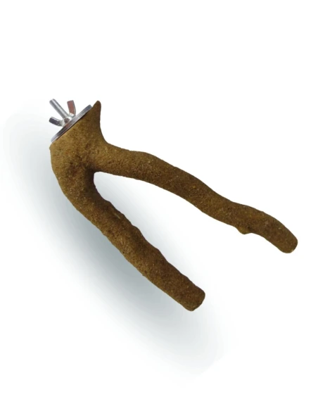 Percha Natural en forma de Y para Uñas JAVA TREE SStone y Branch Nat Large